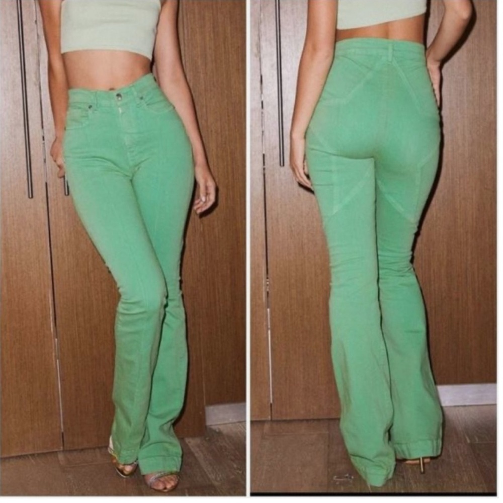 Revice Venus Flare Jeans Size 31 GREEN